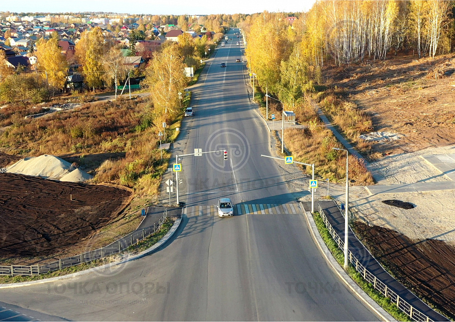 Поставка в город Верхняя Пышма, Успенский проспект, светофорных опор ОГСГ, ОСФГ